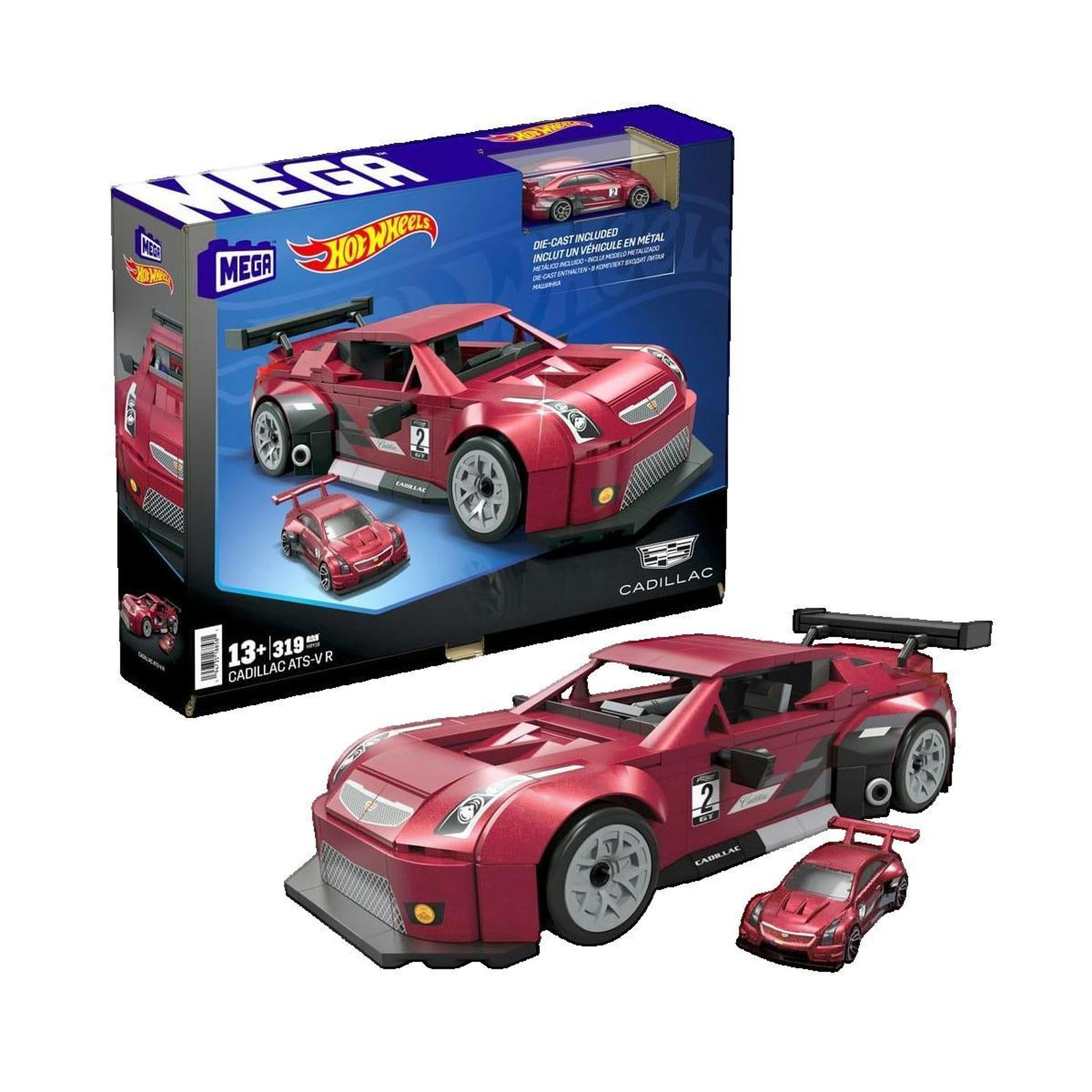 Voir la diapositive 2 : MATTEL Jeu de construction Mattel Cadillac ATS-V R MEGA