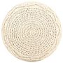 Voir la diapositive 2 : VIDAXL Pouf fait a la main en macrame 45x30 cm Coton