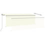 Voir la diapositive 4 : VIDAXL Auvent manuel retractable avec store 4,5x3 m Creme