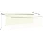 Voir la diapositive 4 : VIDAXL Auvent manuel retractable avec store 4,5x3 m Creme