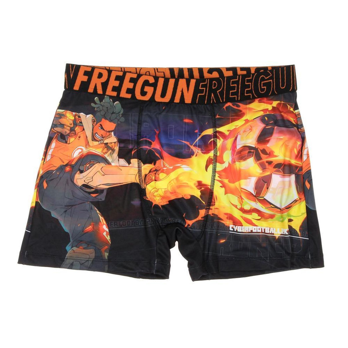 FREEGUN Boxer /Orange à Imprimés Homme Freegun NIN