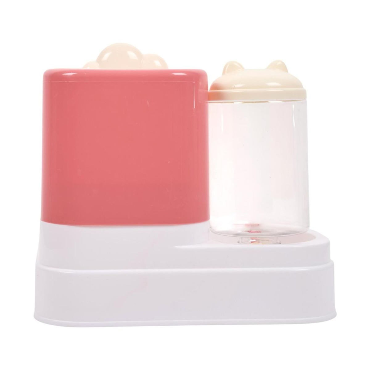 Paris Prix Distributeur d'Eau & Croquettes  Kawaii  28cm Rose