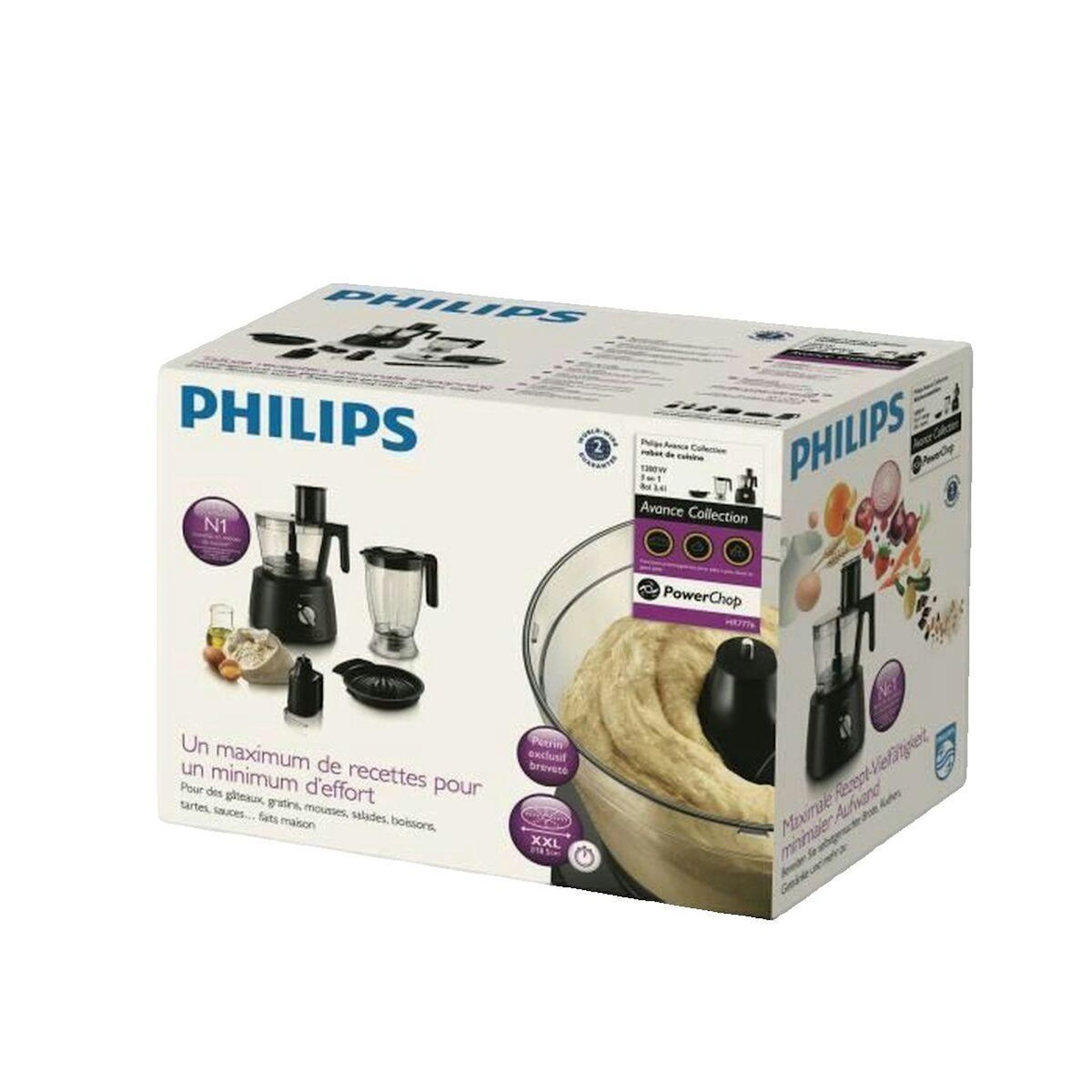 Philips Robot multifonction Philips Avance HR7776/90 avec bol 3,4L