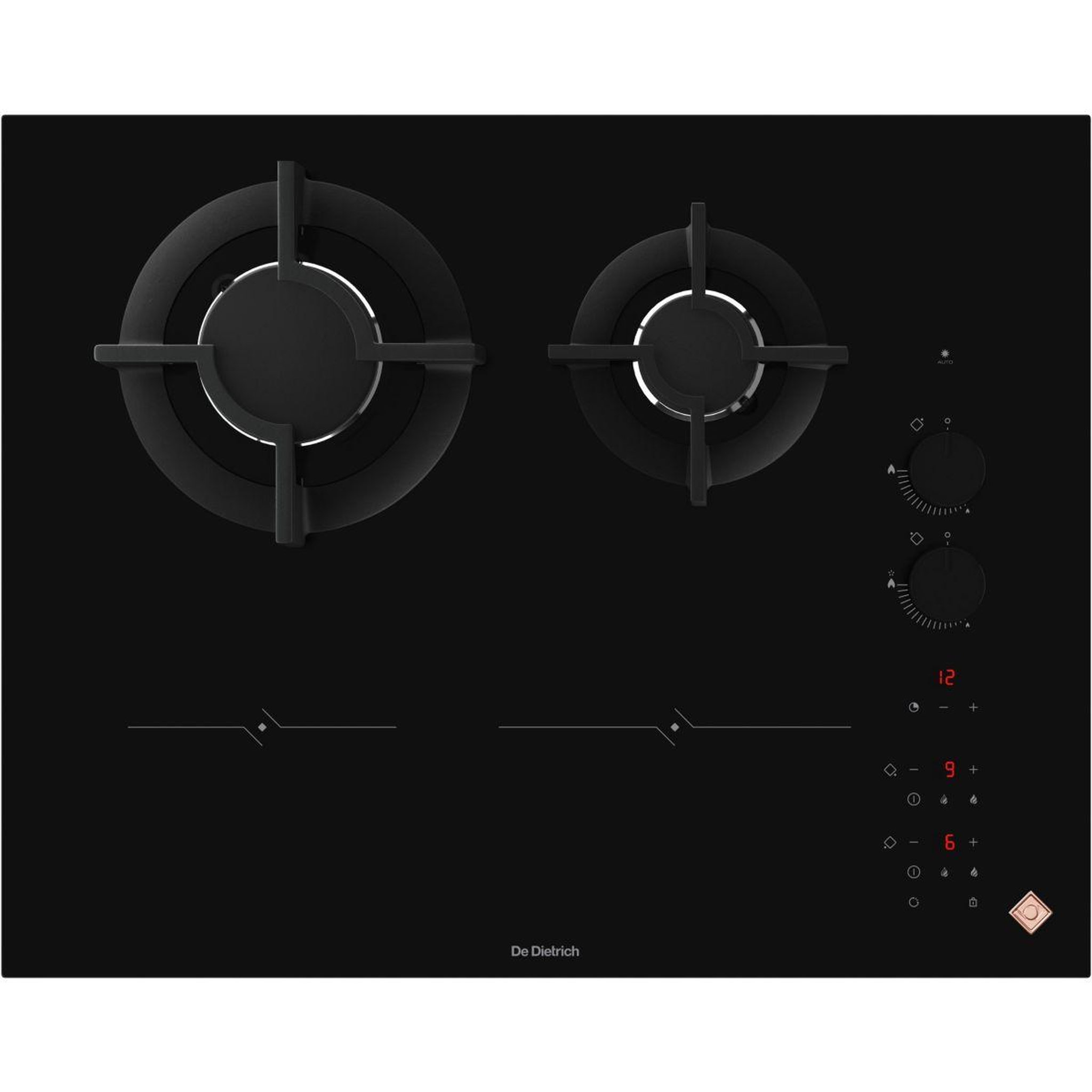 Voir la diapositive 2 : De Dietrich Plaque mixte induction gaz DPI4602HM