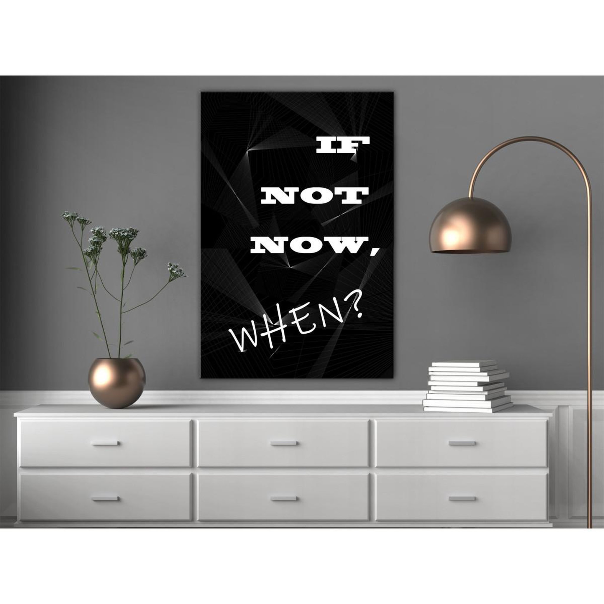 Voir la diapositive 2 : Paris Prix Tableau Imprimé  If Not Now, When?