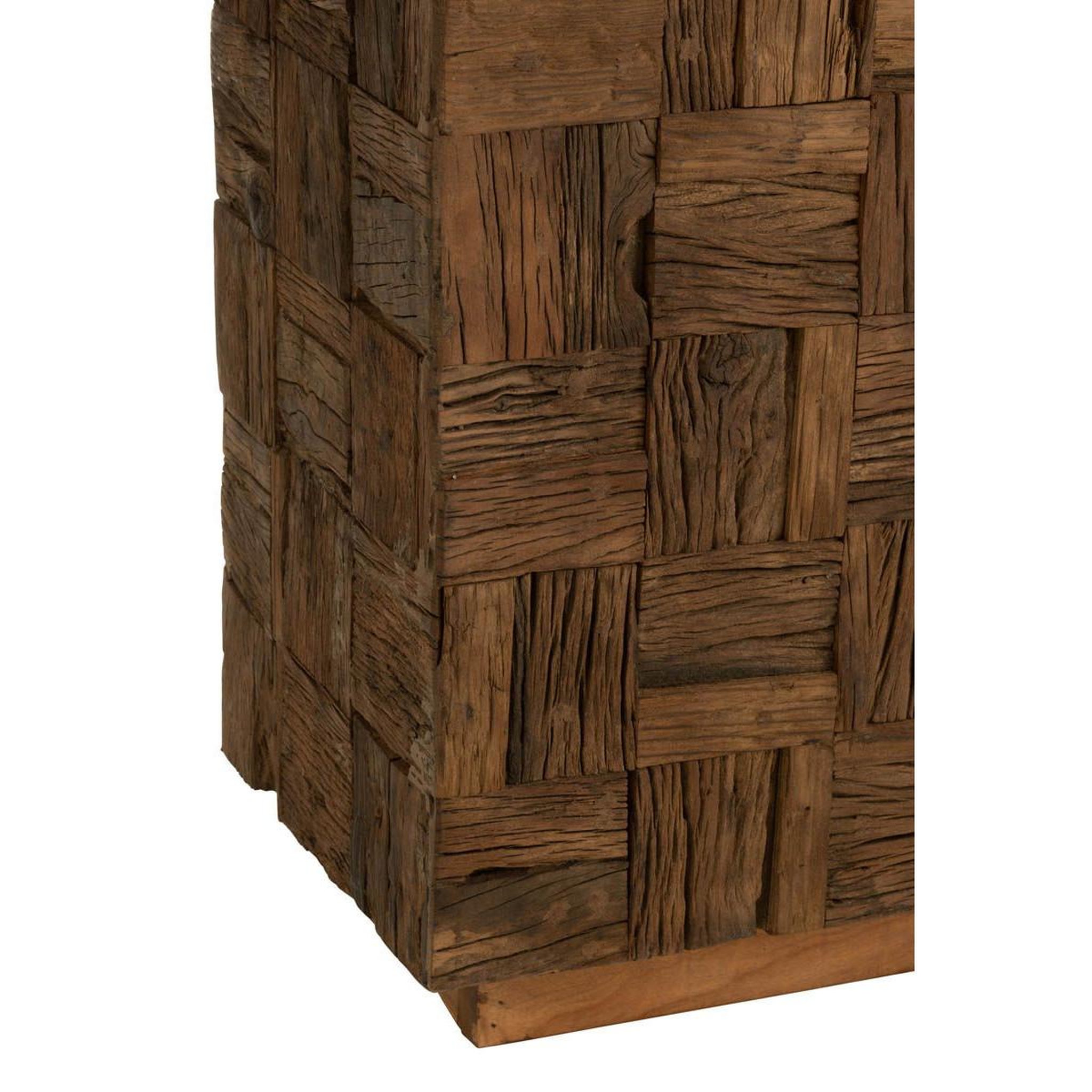 Voir la diapositive 6 : J-LINE Console en bois  woody  150cm marron