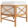 Voir la diapositive 4 : VIDAXL Canapes d'angle 2 pcs avec coussins creme Bois de teck solide