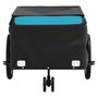 Voir la diapositive 5 : VIDAXL Remorque de vélo noir et bleu 45 kg fer