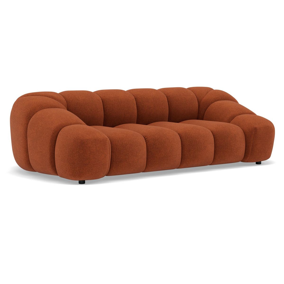 LISA DESIGN Ava - canapé 3 places en velours texturé