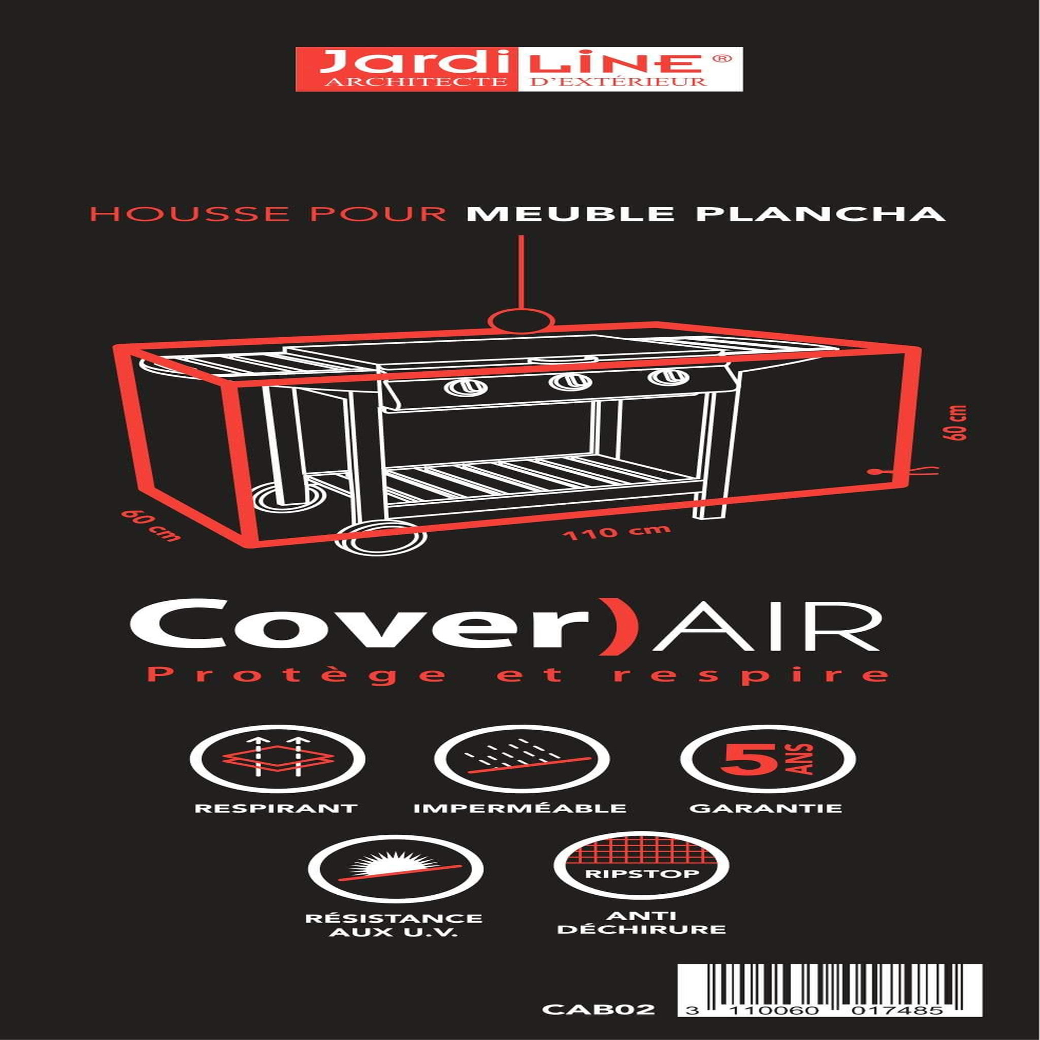 Voir la diapositive 3 : Jardiline Housse MEUBLE PLANCHA - 110 x 60 x 60 cm - Cover Air