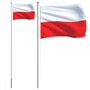 Voir la diapositive 2 : VIDAXL Drapeau de la Pologne et mat 6,23 m Aluminium