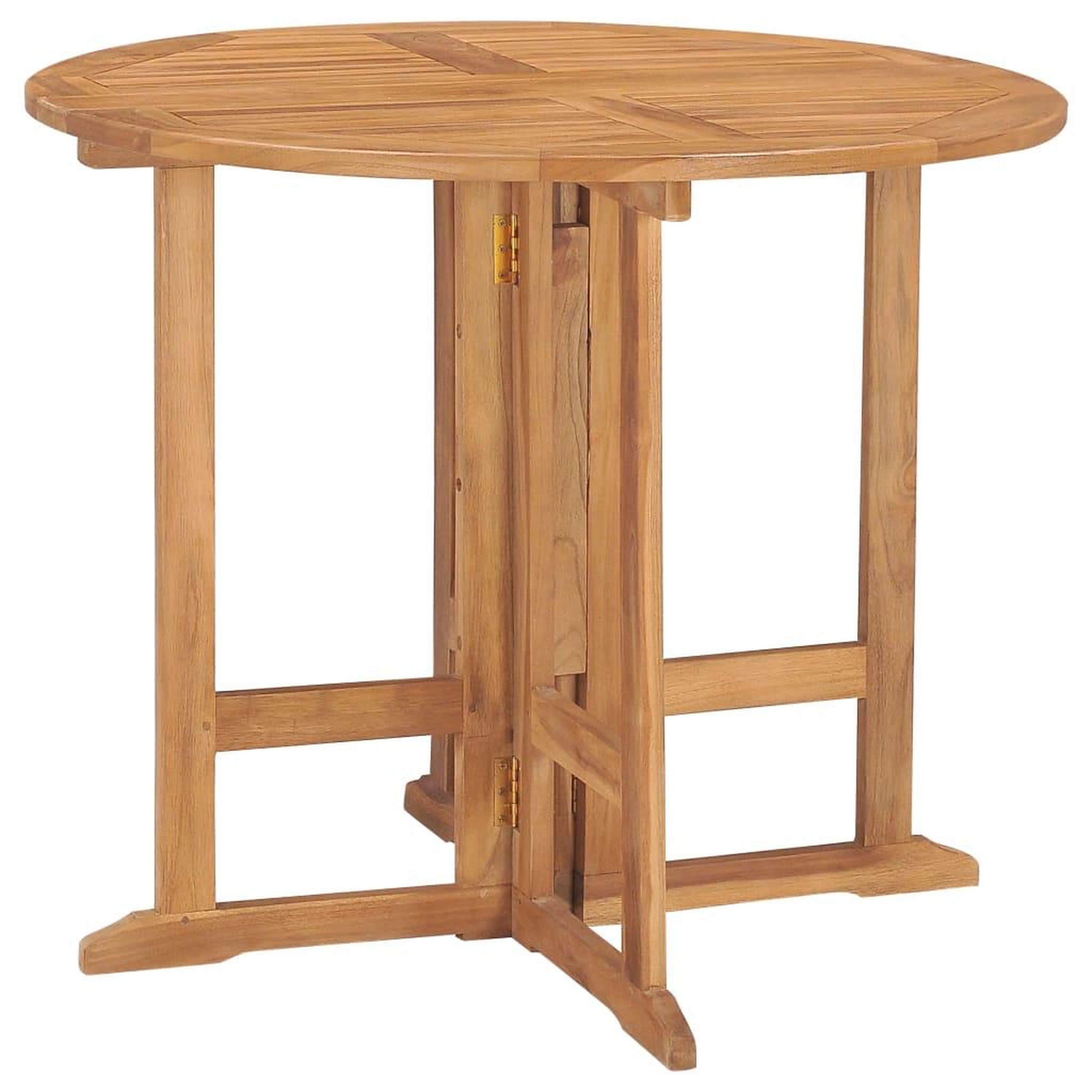 Voir la diapositive 3 : VIDAXL Ensemble a manger d'exterieur pliable 5 pcs Bois solide de teck