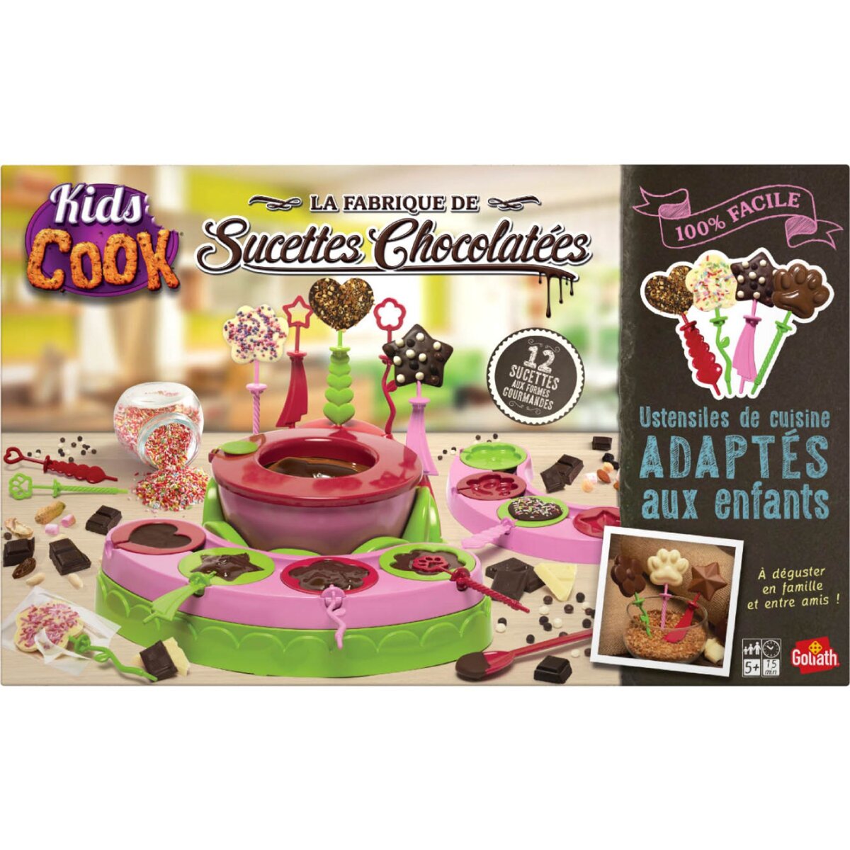 GOLIATH Loisirs créatives - Fabrique de sucettes chocolatées 