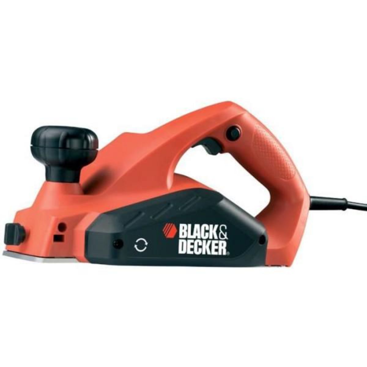 BLACK + DECKER Rabot Filaire 650W BLACK+DECKER - 82mm (Livré avec un guide parallele + buse adaptateur pour aspirateur) - KW712-QS