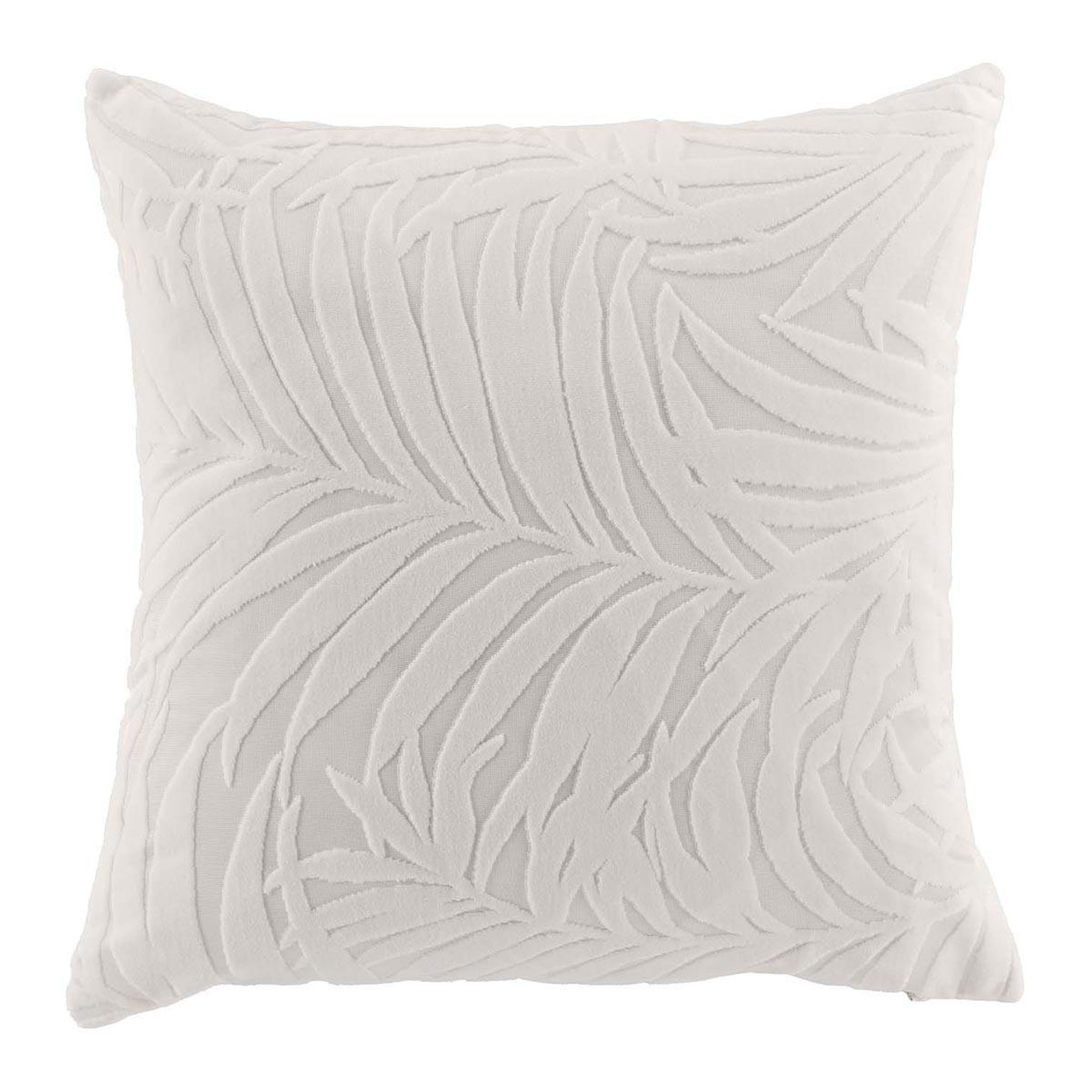 Douceur d'Intérieur Housse de coussin en velours  natureo  40x40cm naturel