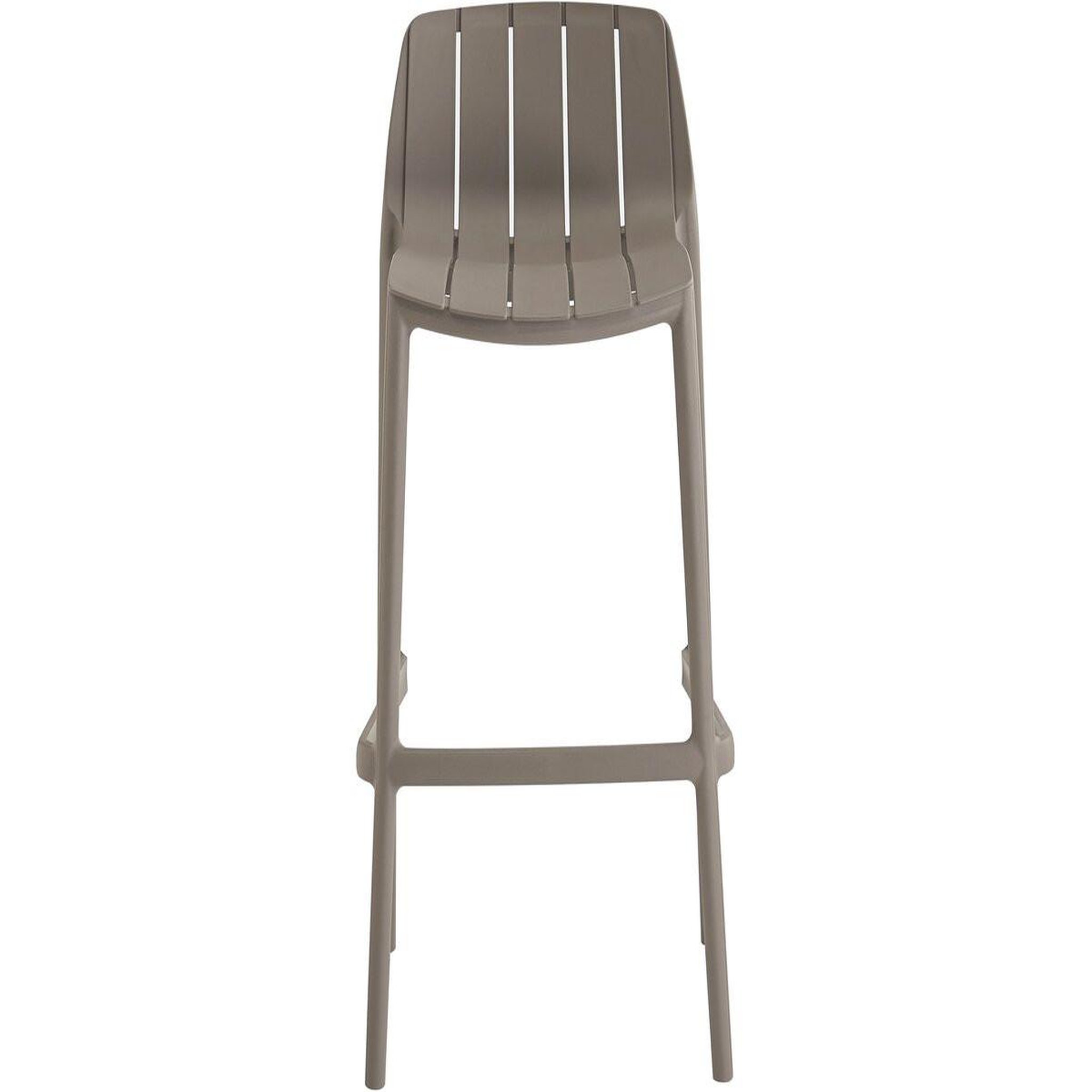 Voir la diapositive 4 : Habitat et Jardin Table et chaises hautes de bistrot empilables  vaena  - 2 places - taupe