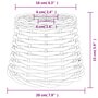 Voir la diapositive 6 : VIDAXL Abat jour de plafonnier blanc Ø20x15 cm osier