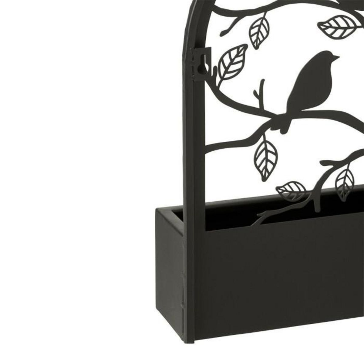 Paris Prix Jardinière Murale en Métal  Oiseaux  41cm Noir