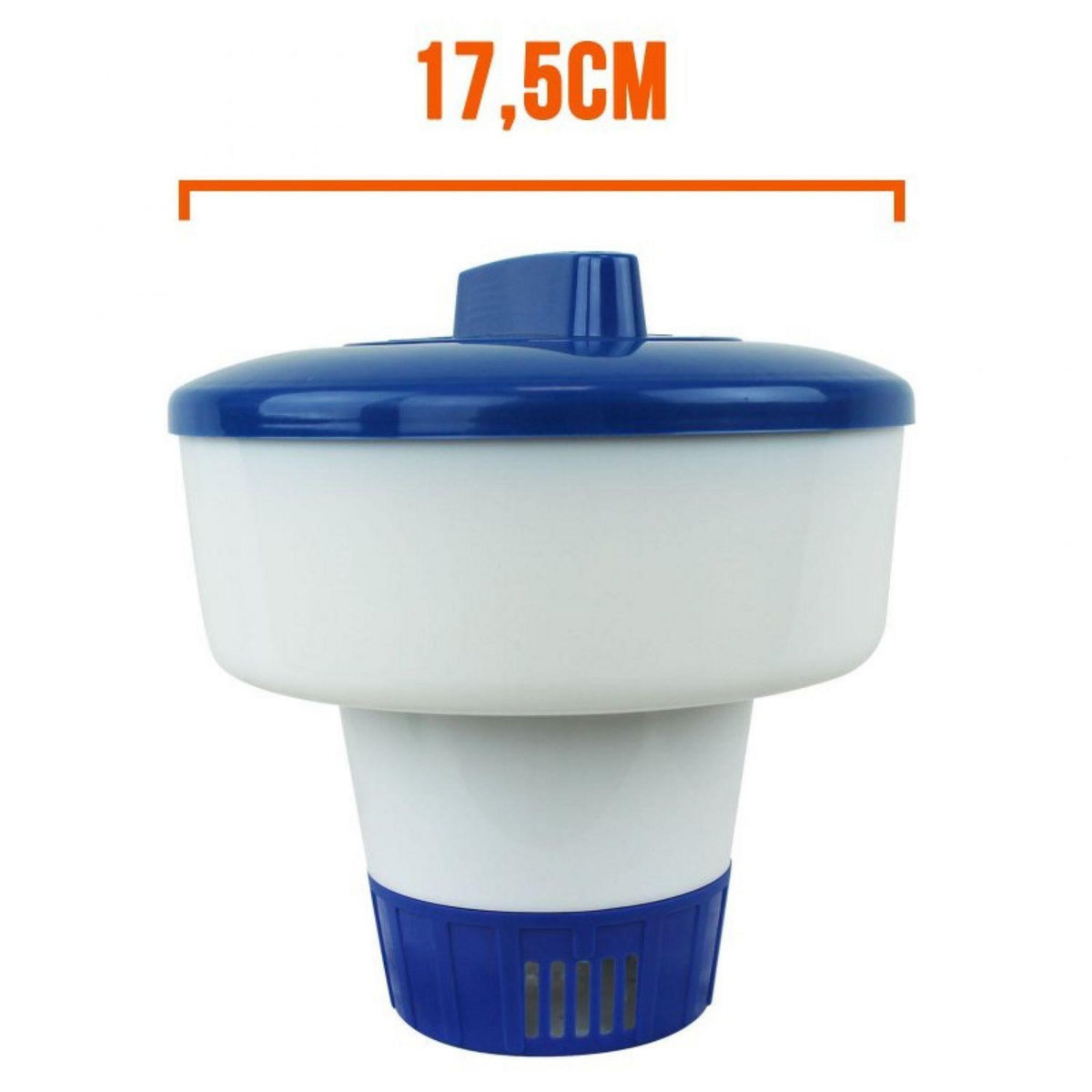 LINXOR Diffuseur de chlore et de brome flottant réglable - 13, 17.5 ou 22 cm