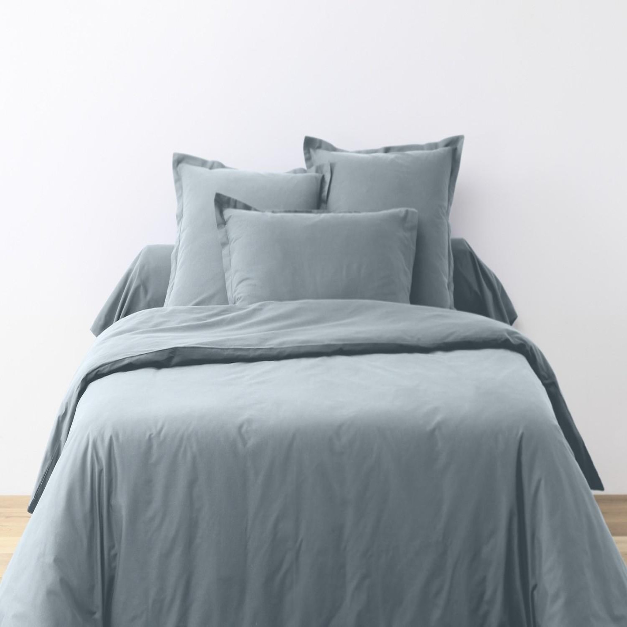 Voir la diapositive 2 : Home collection Parure housse de couette 100% coton 57fils