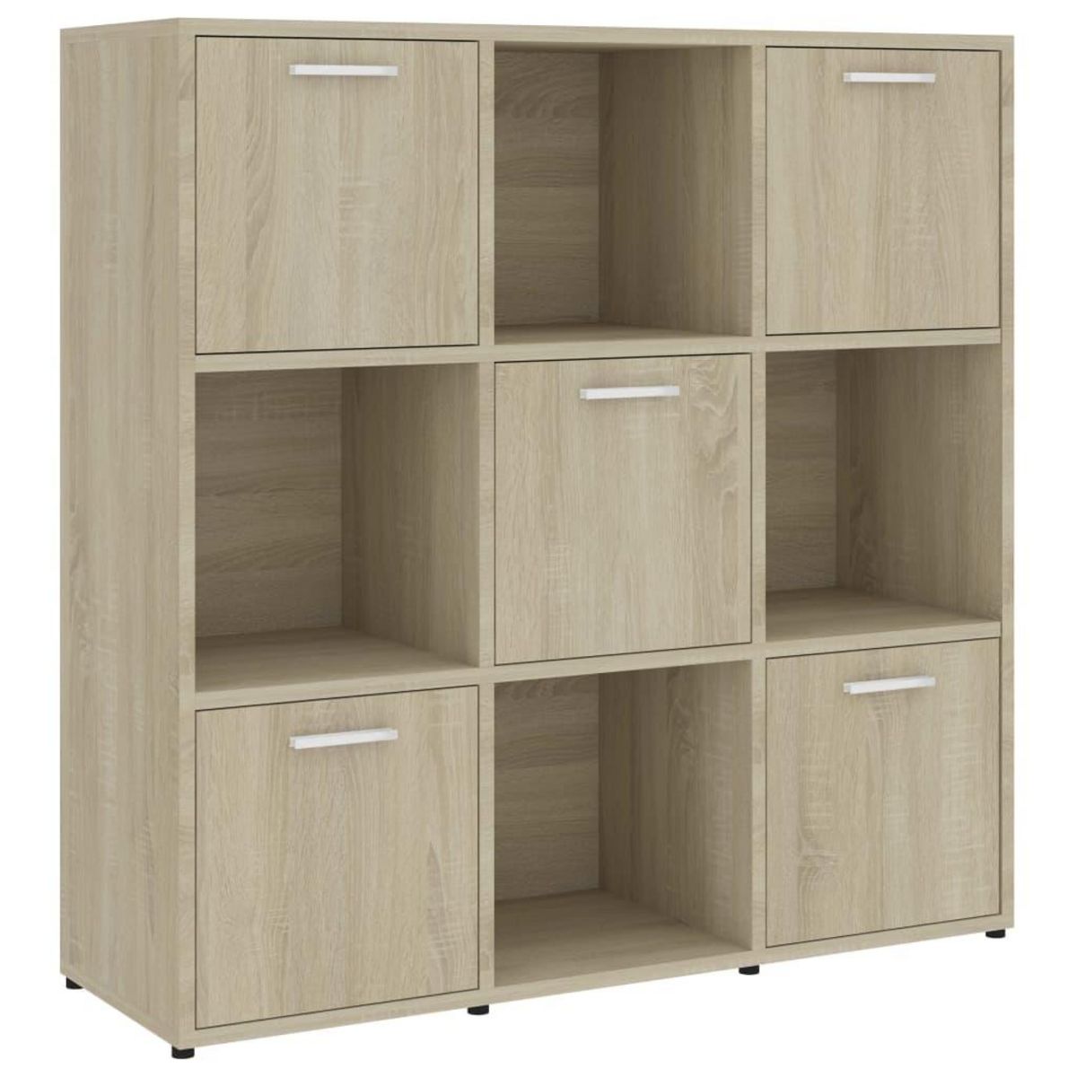 VIDAXL Bibliotheque Chene sonoma 90x30x90 cm Bois d'ingenierie