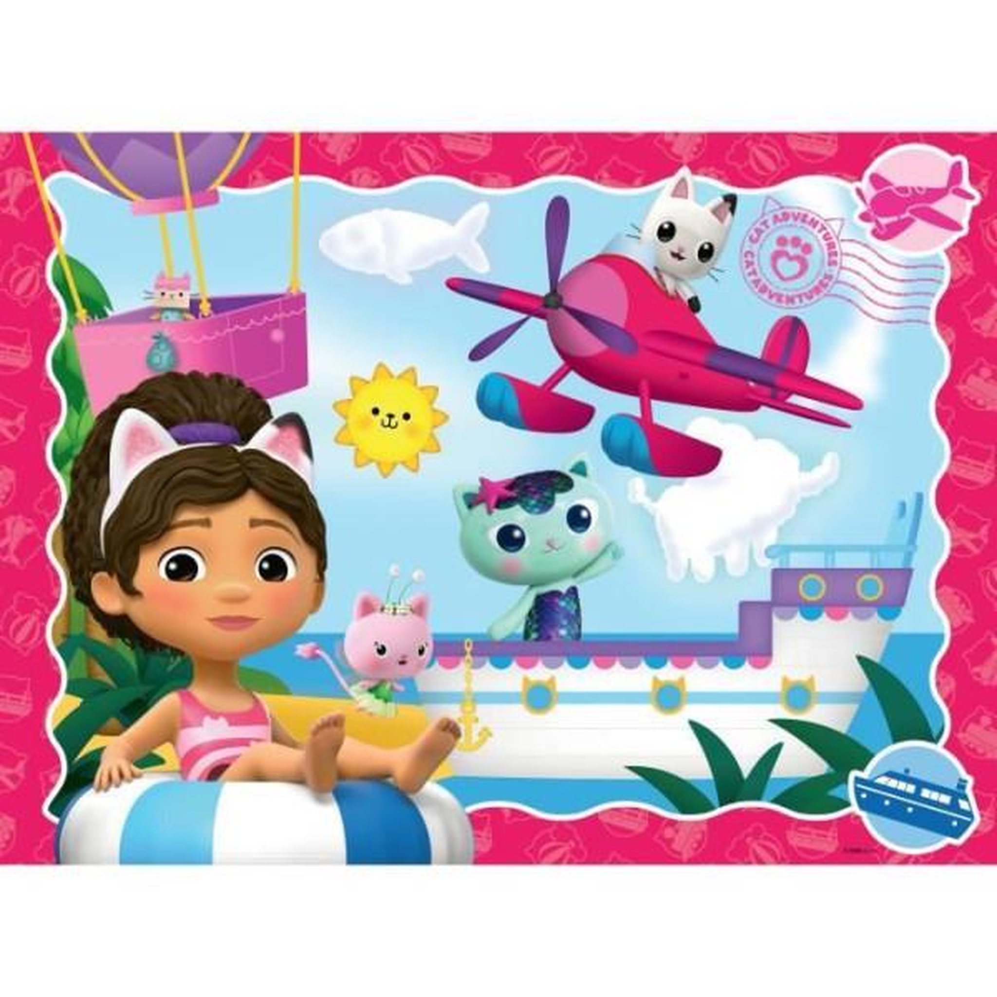 Voir la diapositive 2 : RAVENSBURGER Puzzle 100 pieces xxl l'aventure des chats ! / gabby's dollhouse, des 6 ans, puzzle enfant, 12001053, ravensburger