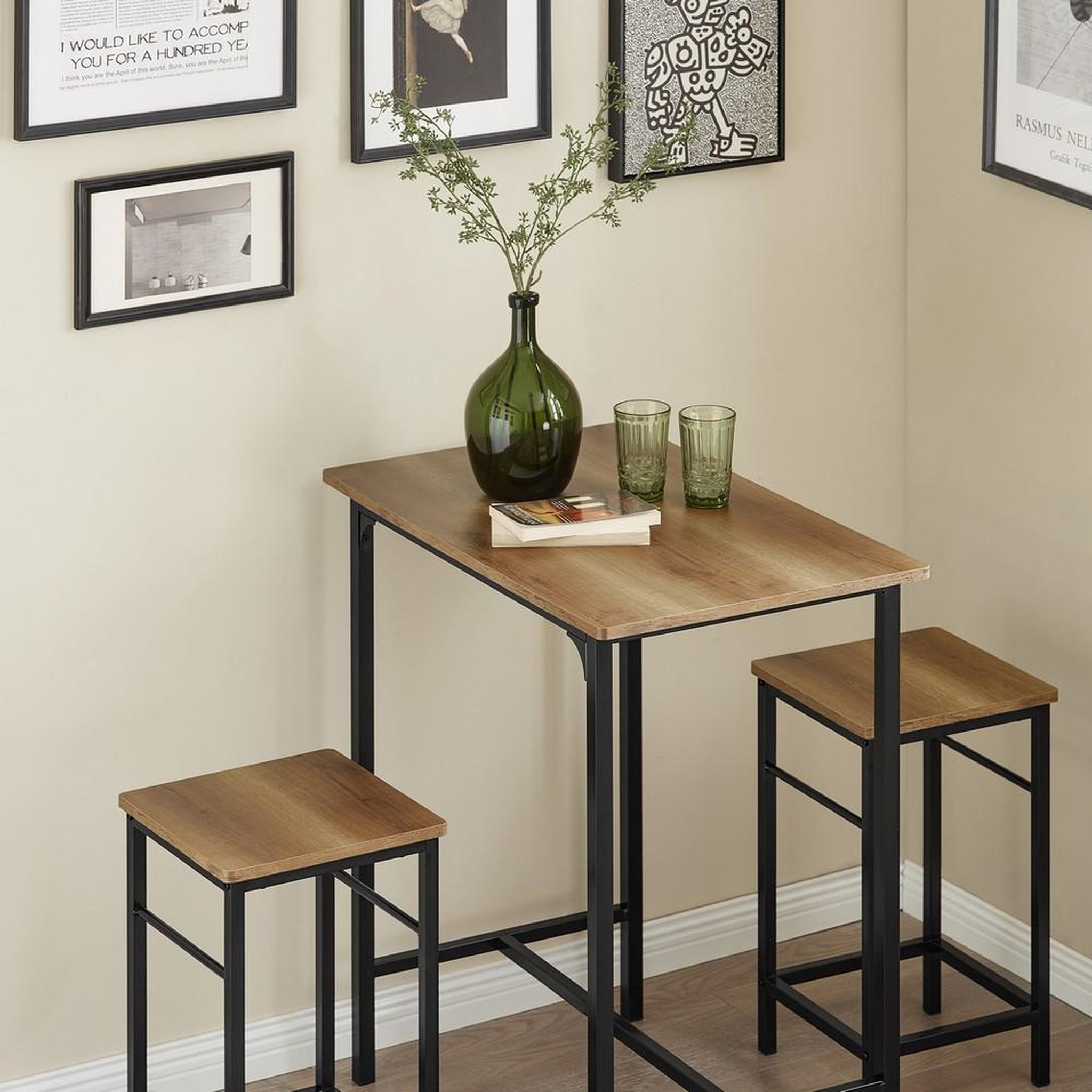 Voir la diapositive 5 : SOBUY SoBuy - Ensemble Table Et 2 Tabourets - Industriel - OGT10