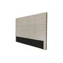 Voir la diapositive 2 : Tête de lit aspect quadrillée en tissu  140 x 190 cm FISKARI