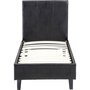 Voir la diapositive 4 : Habitat et Jardin Lit  Lina  - 90 x 190 cm - Noir