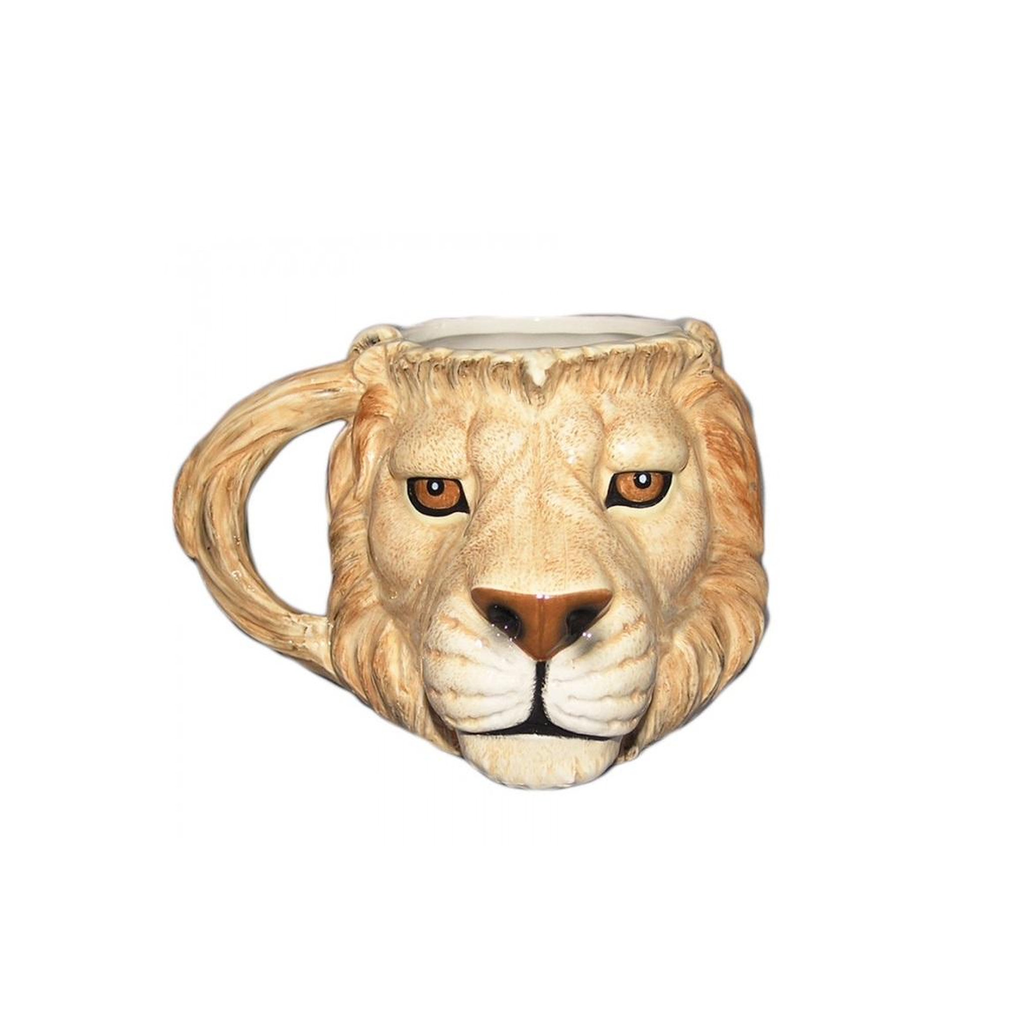 Eden Mug en forme de tête de lion design et moderne