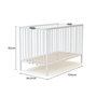 Voir la diapositive 5 : WEBABY Lit bébé pliant en bois avec matelas 60 x 120 cm FLEX
