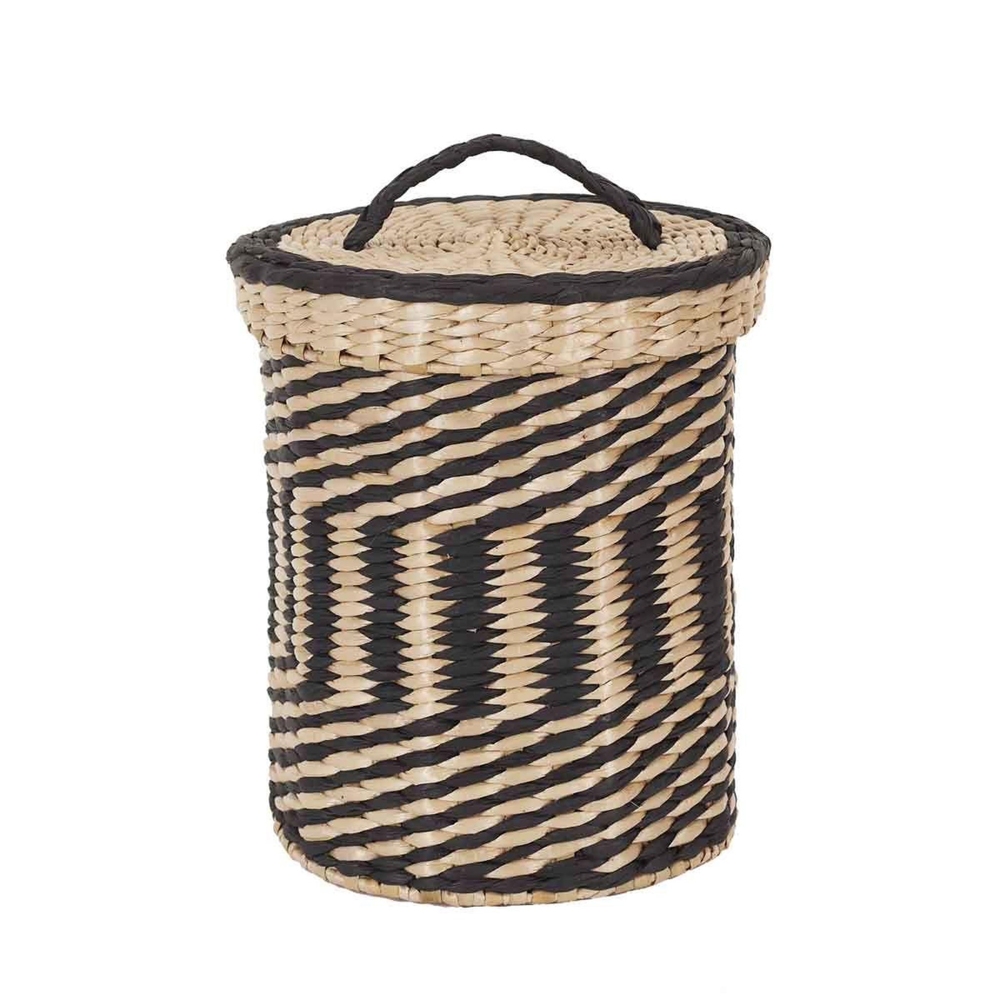 Voir la diapositive 2 : The Home Deco Factory Lot de 2 paniers de rangement  mirage  27cm noir