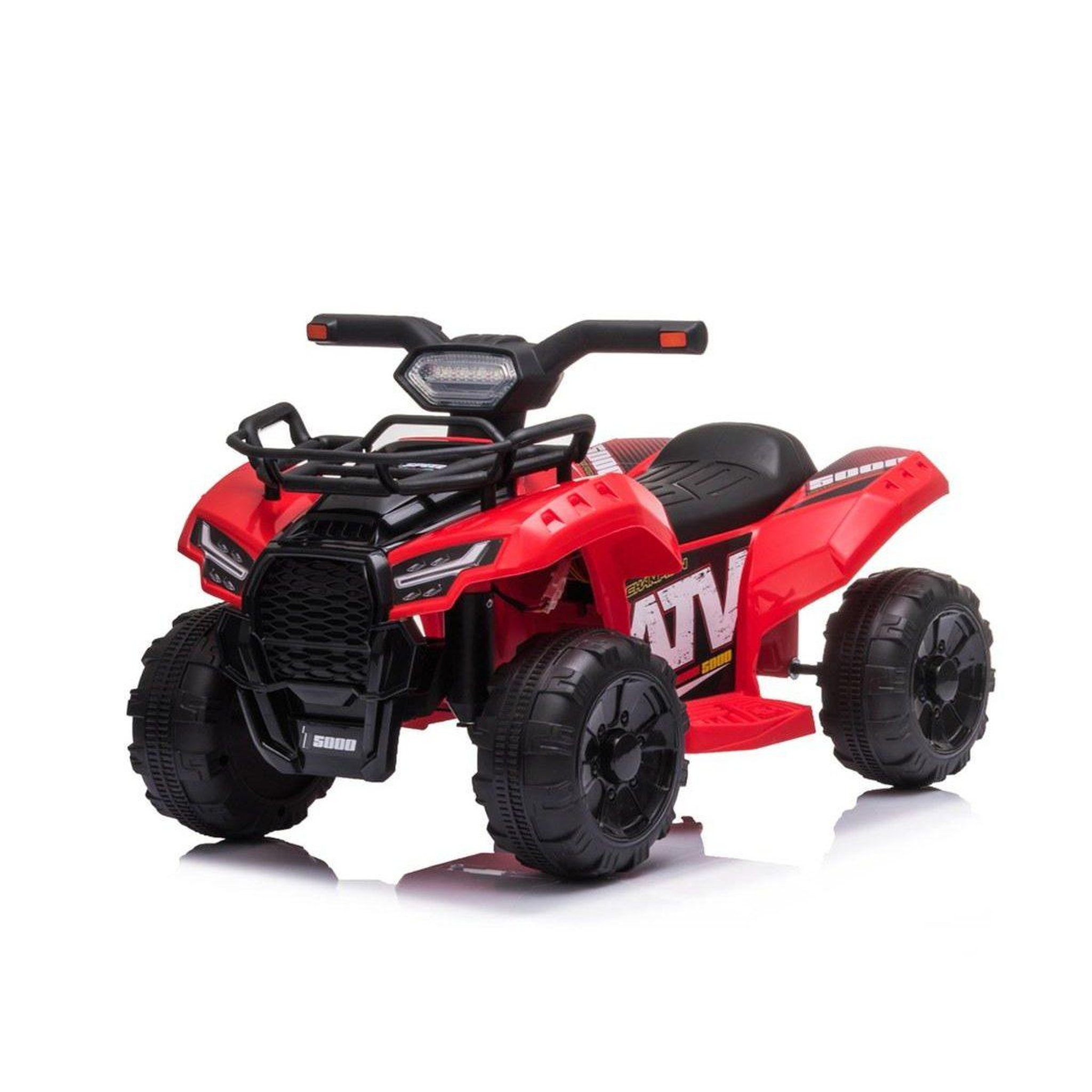 1001JOUETS Quad Électrique Enfant - 6V, Effets Lumineux et Sonores, Sécurisé - Rouge
