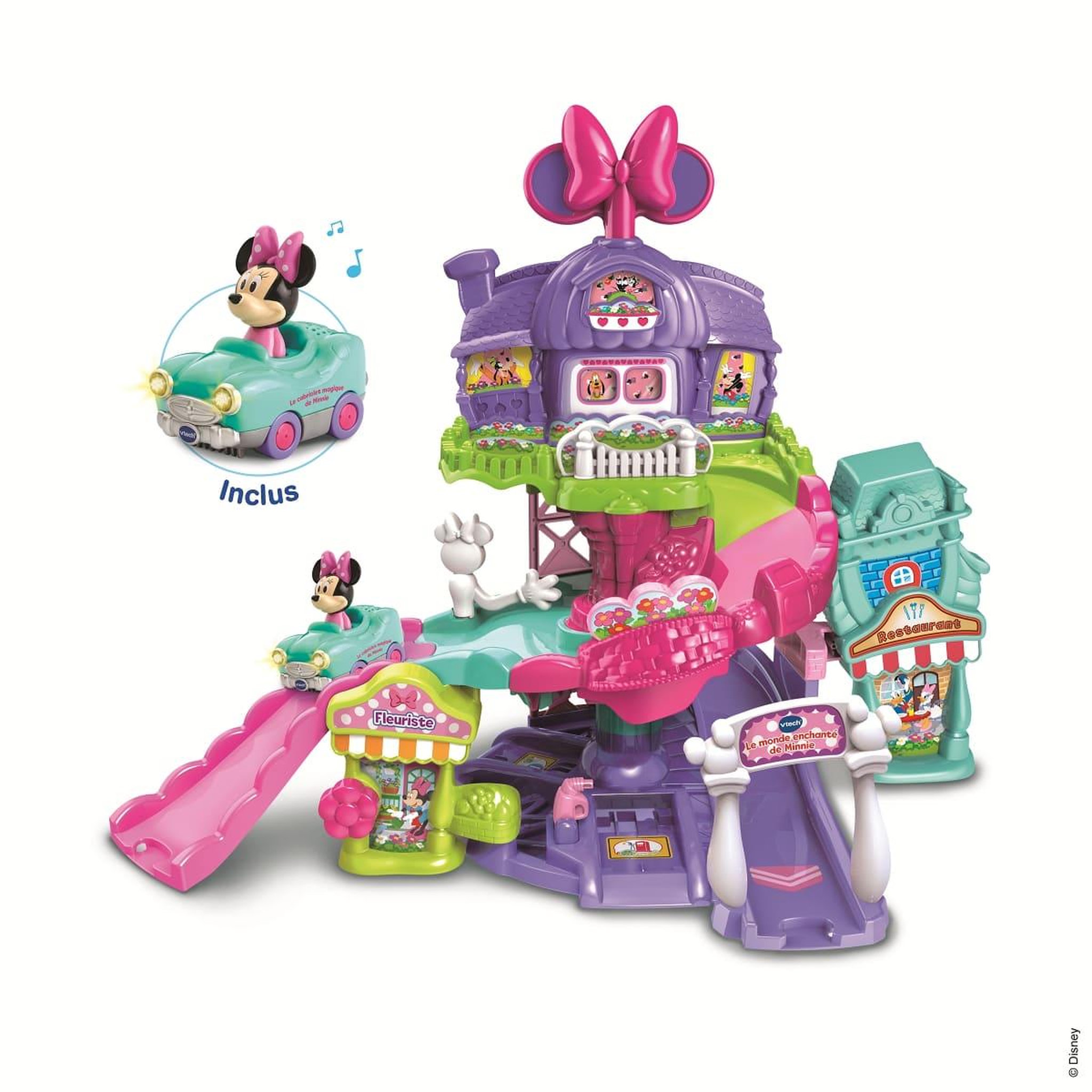 Voir la diapositive 2 : VTECH Le monde enchanté de Minnie + Cabriolet magique de Minnie - Tut Tut Bolides