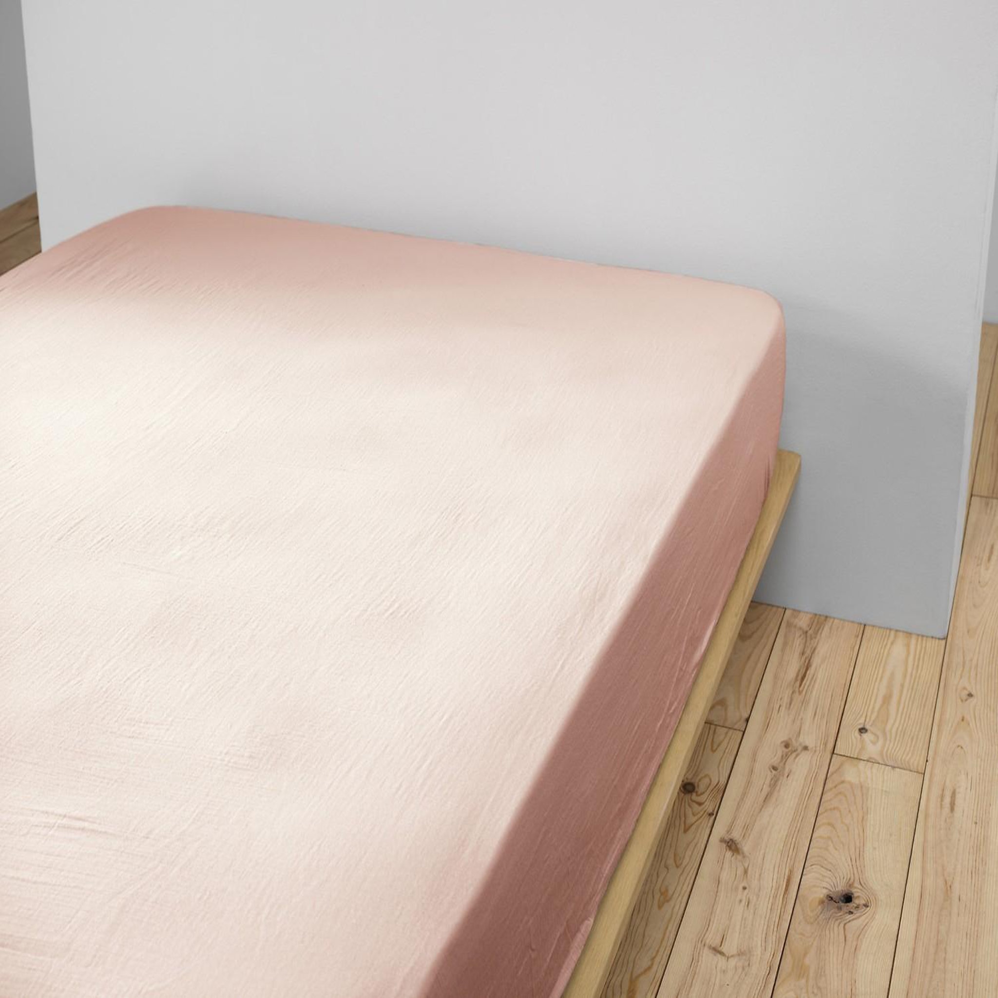 Voir la diapositive 4 : Home collection Drap housse 100% gaze de coton