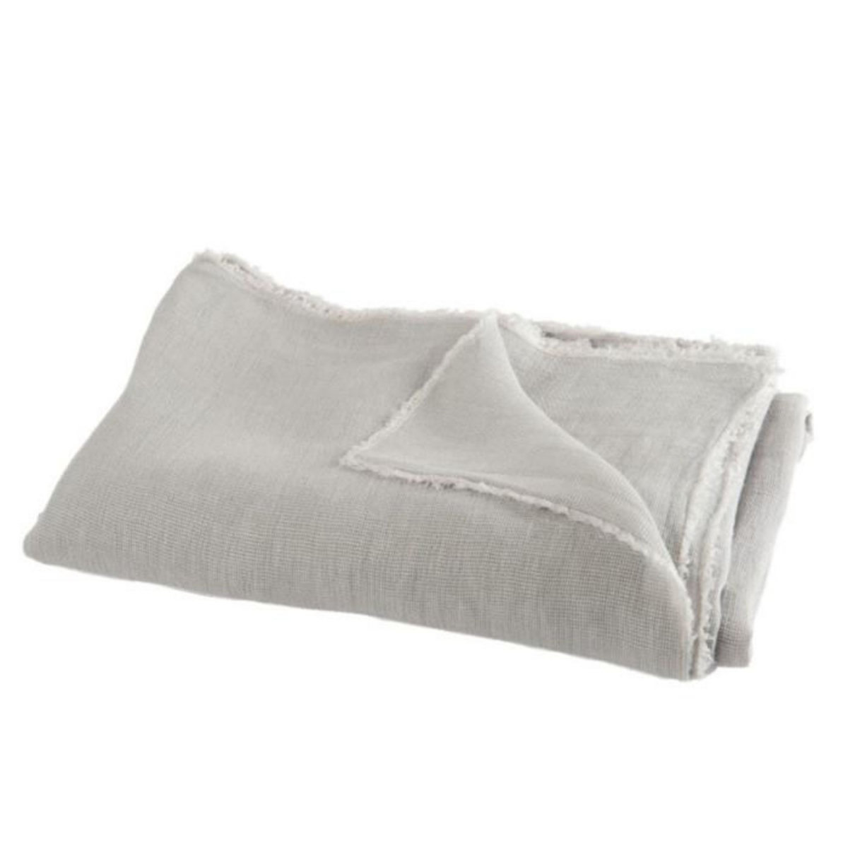 Paris Prix Plaid Délavé  Faded  150x200cm Gris Clair