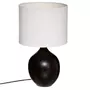  Lampe à Poser Design  Maja  51cm Noir & Blanc