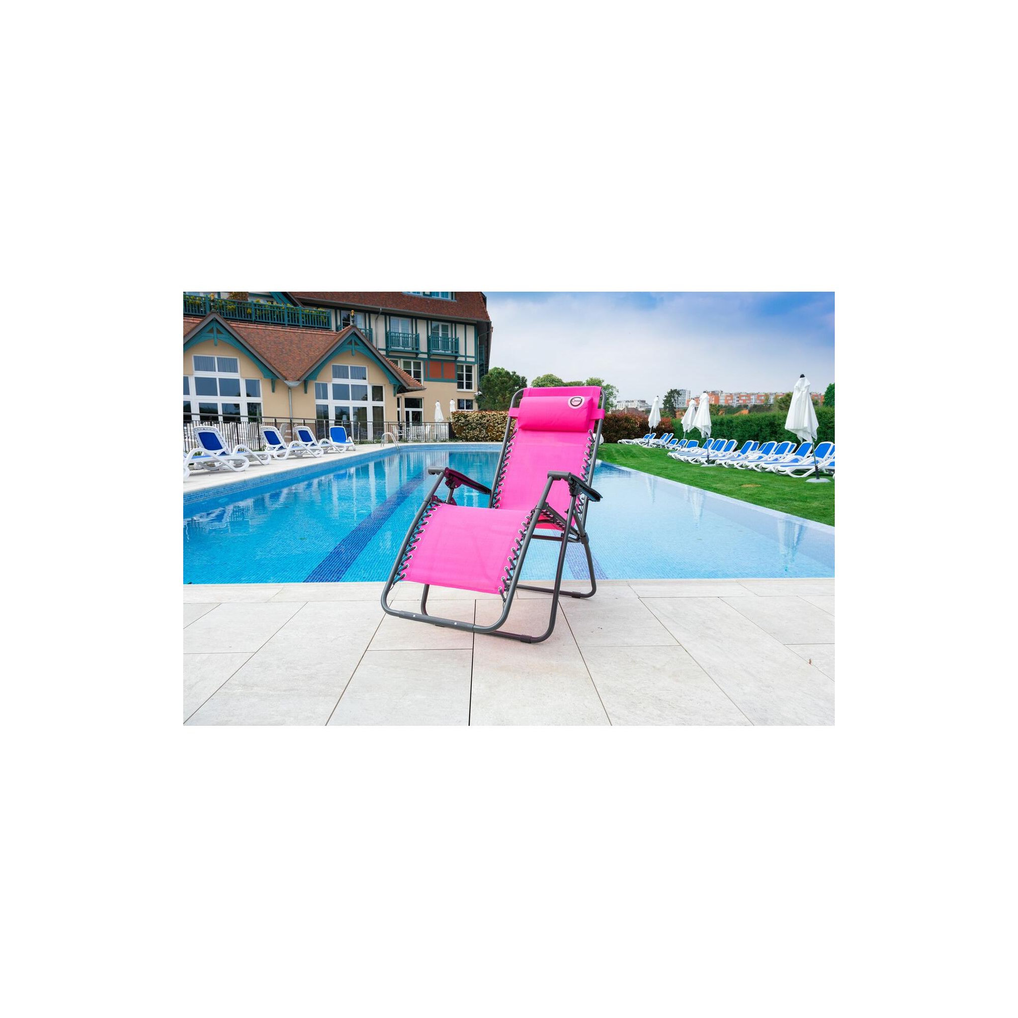 Voir la diapositive 2 : O'Colors Fauteuil relax de jardin - o'colors - multi positions - rose