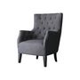 Voir la diapositive 1 : Habitat et Jardin Fauteuil Scandinave Tissu  Duchesse  - 76 x 83 x 100,5 cm - Gris