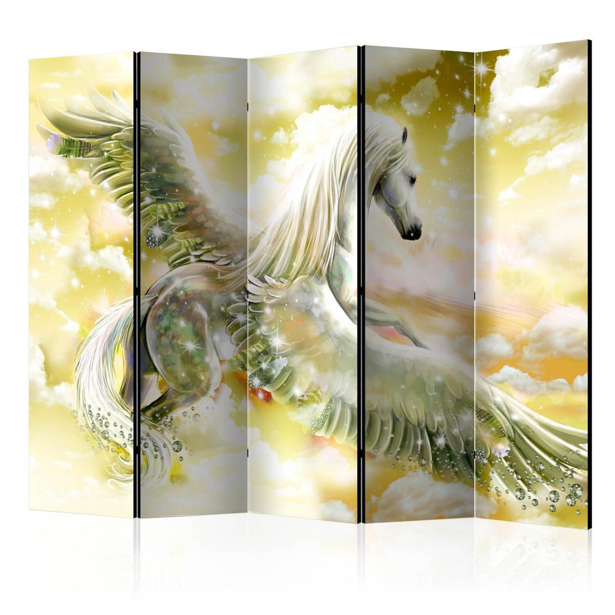 Paris Prix Paravent 5 volets  pegasus yellow  172x225cm