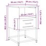 Voir la diapositive 6 : VIDAXL Tables de chevet 2 pcs noir 36x39x60,5 cm acier