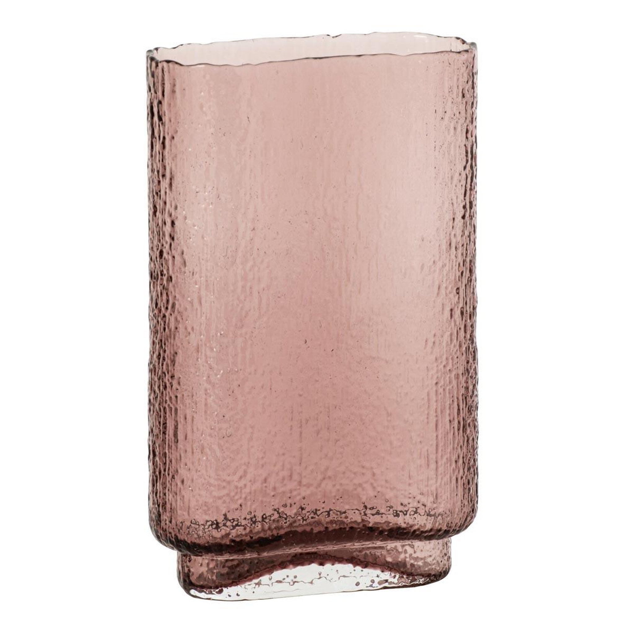 J-LINE Vase design en verre  kyoto  31cm bordeaux