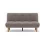 Voir la diapositive 1 : BEST MOBILIER Soan - banquette 2 places convertible clic-clac en velours texturé