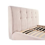 Voir la diapositive 4 : LISA DESIGN Onyx - lit coffre - 180x200 cm - en velours côtelé - sommier inclus