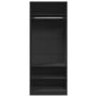 Voir la diapositive 4 : VIDAXL Garde-robe noir 80x50x200 cm bois d'ingenierie