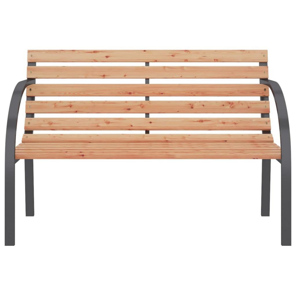VIDAXL Banc de jardin 120 cm Bois et fer