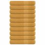 Voir la diapositive 1 : VIDAXL Serviettes 10 pcs doré 100x200 cm 360 g m² 100% coton
