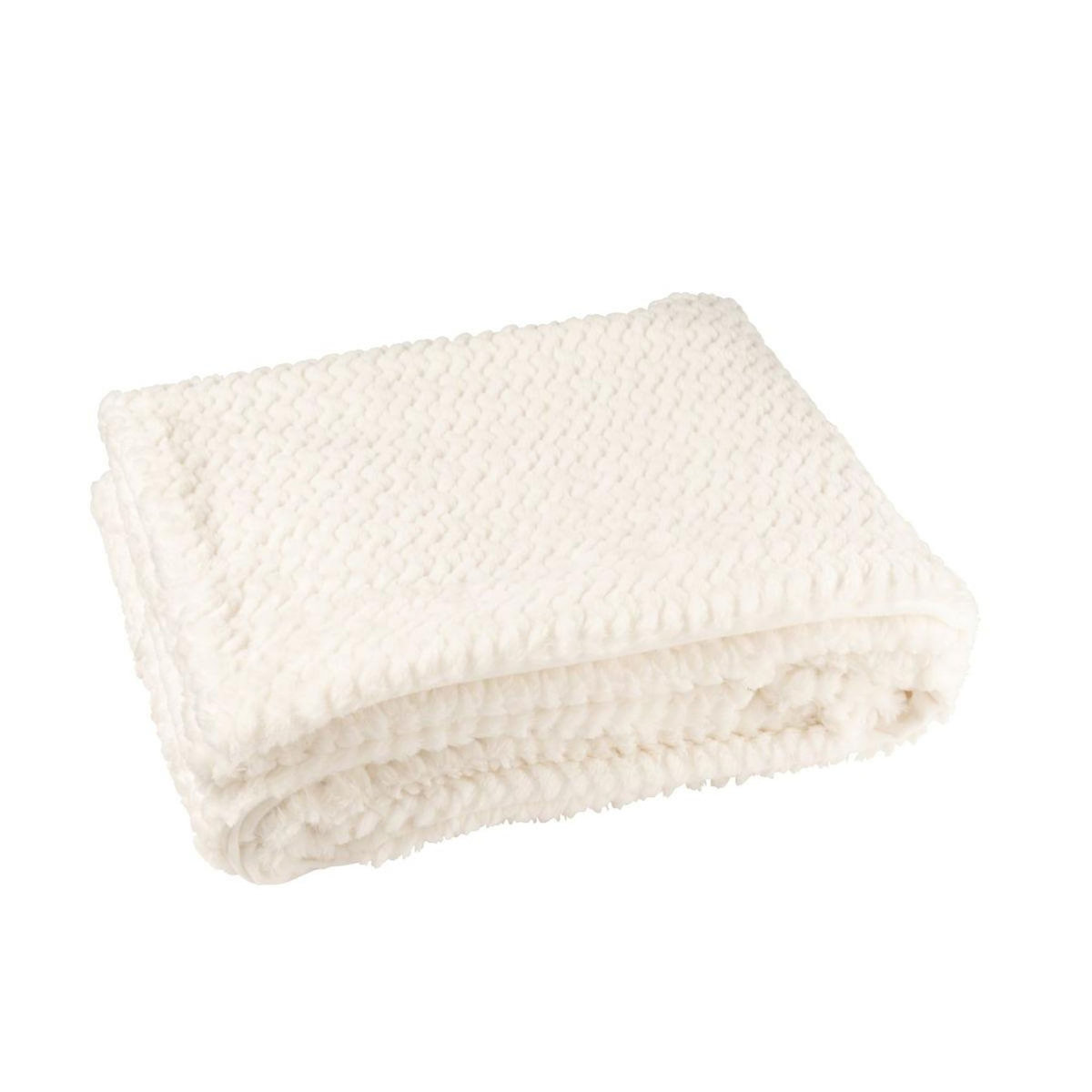 Paris Prix Plaid Uni  Winter  130x180cm Blanc