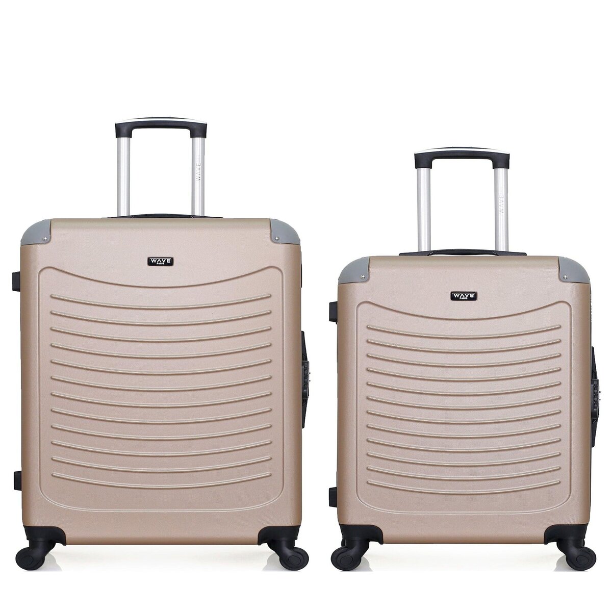 WAVE PARIS WAVE PARIS - Lot de 2 - Valise grand format et valise weekend CONGO