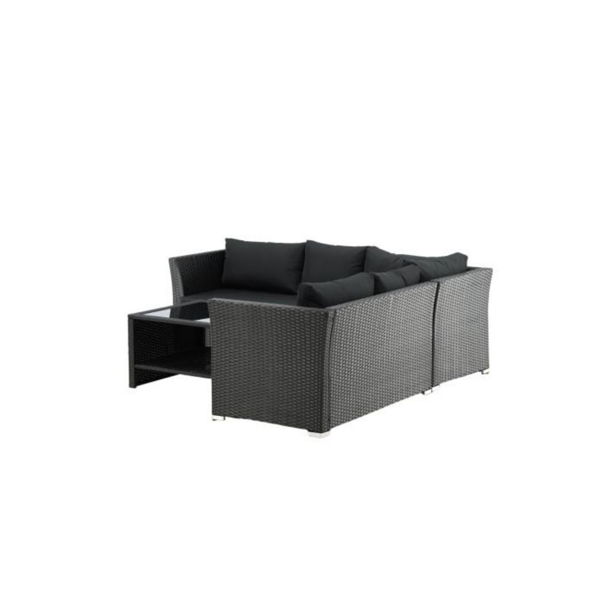 Paris Prix Salon d'Angle de Jardin  Haiti  194cm Noir